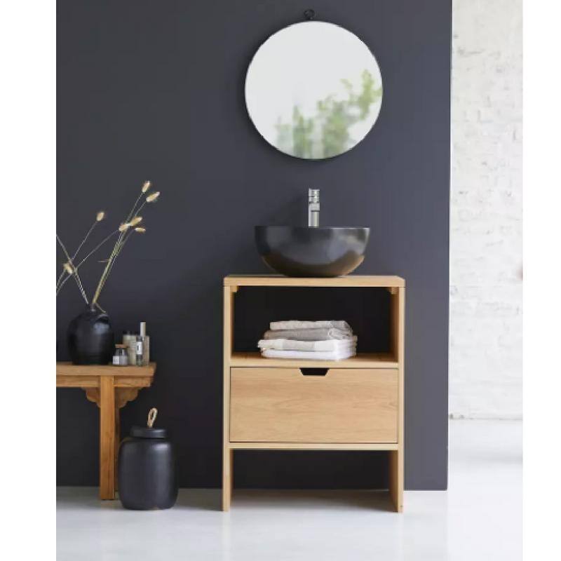 OROA Kwarto Solid Oak Vanity Unit