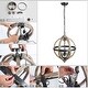 preview thumbnail 8 of 6, The Gray Barn Globe Farmhouse Pendant Lighting with Distressed Wood for Kitchen Island - W 15.7"x H 21.5"