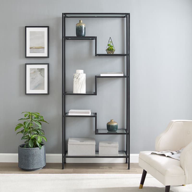 Crosley Sloane Etagere - 78"H x 34.5"W x 12.5"D