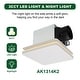 preview thumbnail 20 of 33, Akicon Bathroom Exhaust Fan with Light, 18W Dimmable 3CCT LED Light with 3.5W Night Light