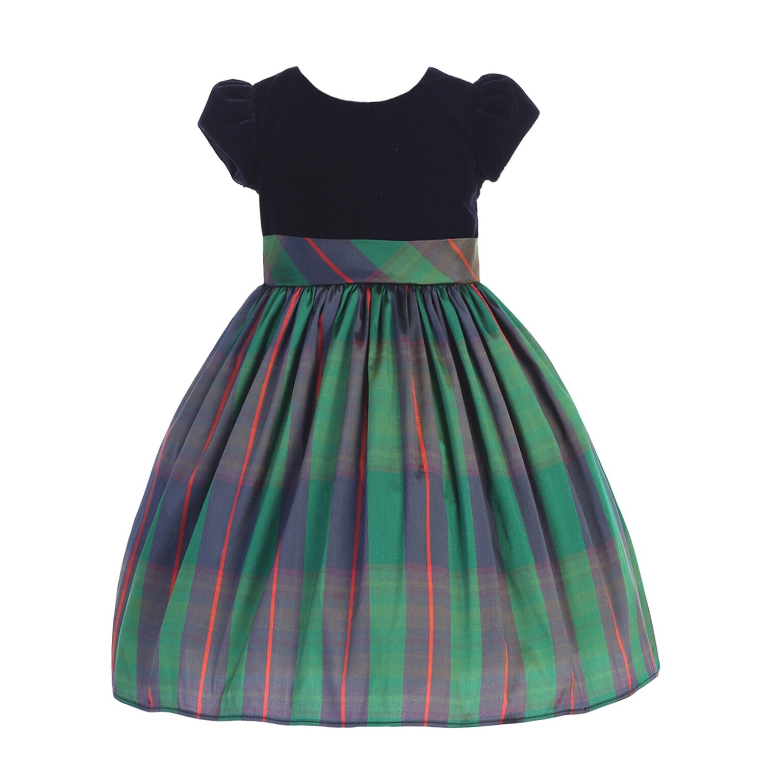 green christmas dress for little girl
