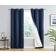 preview thumbnail 32 of 74, Dakota Complete Blackout Drapery Heavy Thermal Insulated Efficient Window Curtain Grommet Panels, 2 Panels 42 W x 84 L per panel - Set of 2 - Navy Blue