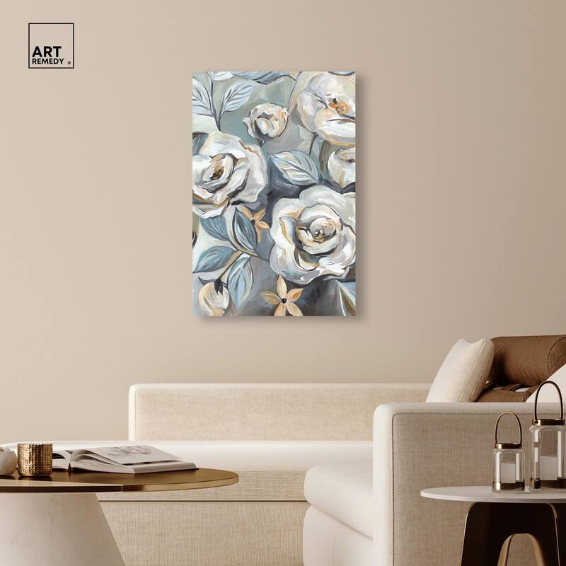 Grey Delight Canvas by Art Remedy, Gallery Wrapped