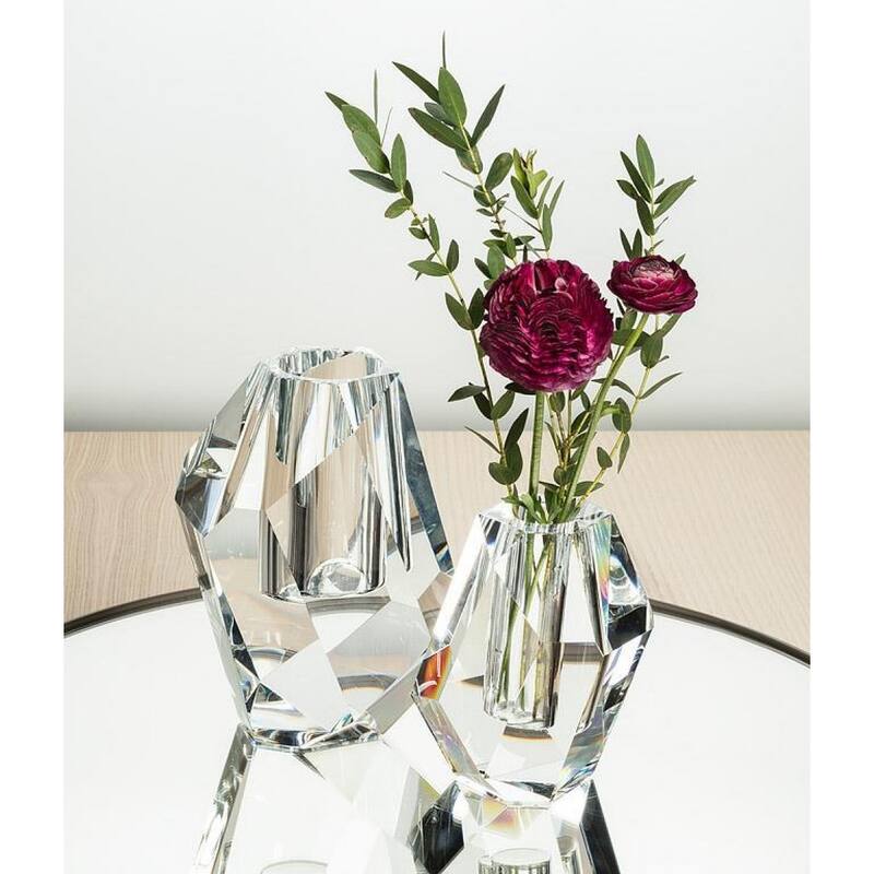 Medium Modern Cut Bud Vase