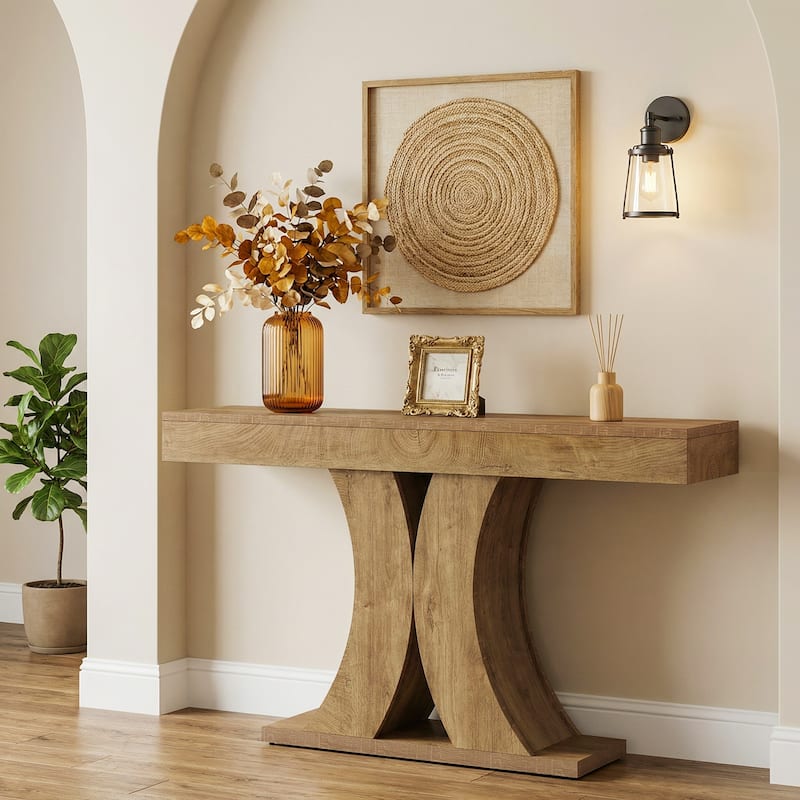 59" Farmhouse Console Table for Living Room, Hallway, Entrance