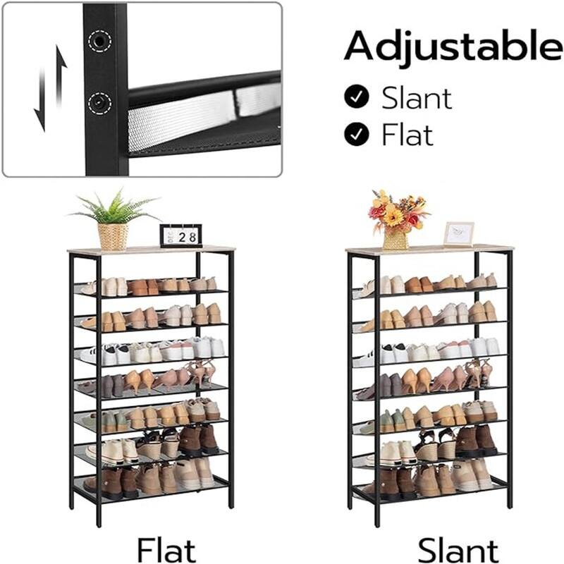 Shoe Rack Organizer - 29.5"D x 11.8"W x 53.9"H