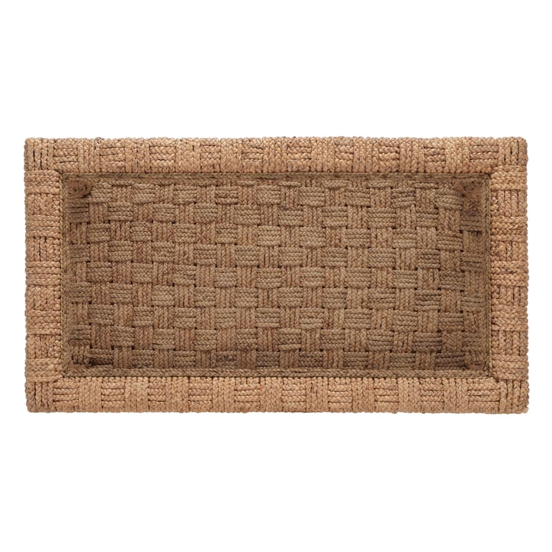 SAFAVIEH Couture Verlie Tropical Coastal Boho Water Hyacinth Coffee Table - 44 In. W x 24 In. D x 18 In. H - 44Wx24Dx18H