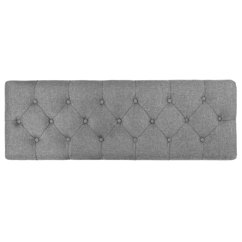 Tufted Upholstered Storage Bench Ottoman with Hidden Storage for Bedroom, or Living Room
