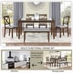 preview thumbnail 12 of 11, 6 Piece Kitchen Dining Set, Rectangular Wooden Dining Table with 4 Upholstered Chairs and a Bench