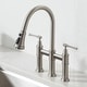 preview thumbnail 2 of 66, Kraus Allyn Traditional 3-Function Bridge Pulldown Kitchen Faucet