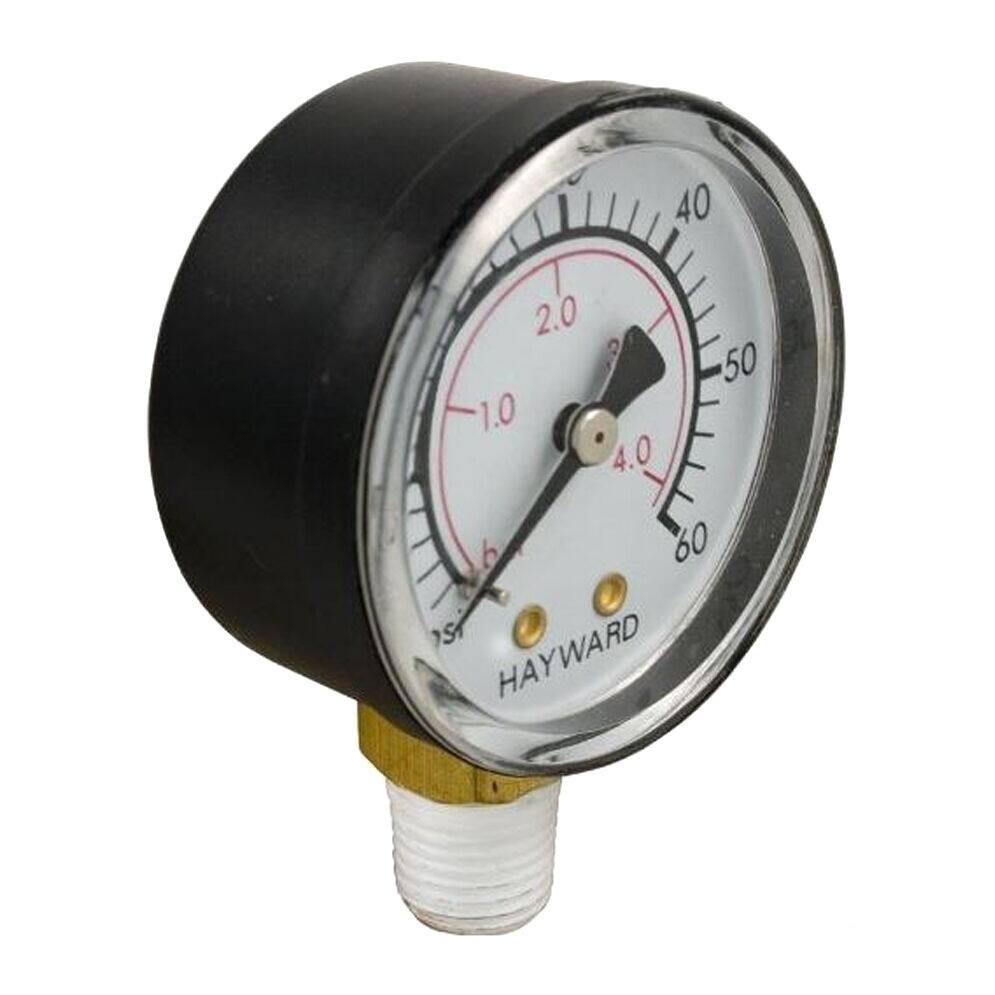 4.75" Black White Hayward Pool Boxed Pressure Gauge Replacement