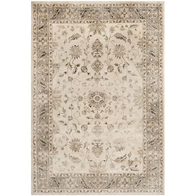 Patchwork Area Rug - Mid Century Modern Design - Distressed Silky Viscose Floor Rug - Home Decor - 180 x 132