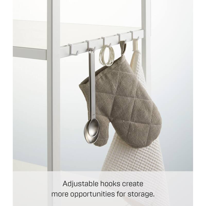 Yamazaki Home Storage Rack - Three Sizes, Steel, 67-Inch (Fridge), Holds 64.9 lbs, Adjustable