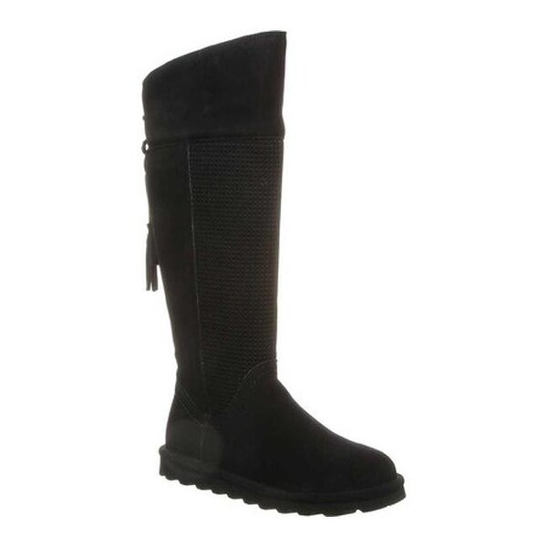 Tracy Knee High Boot Black II Cow Suede 