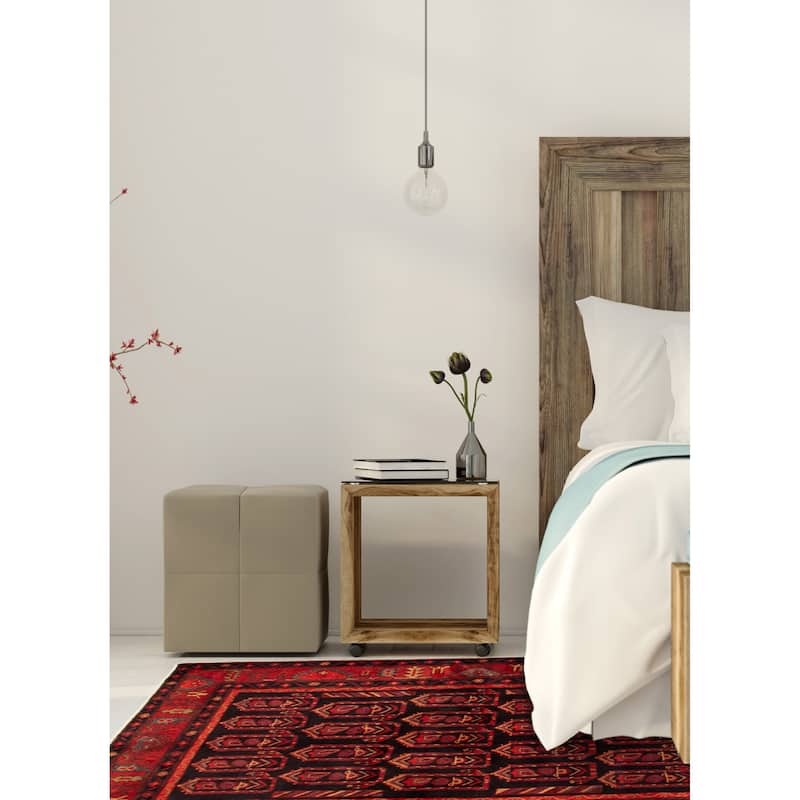 Andelz Red Rug 4'11" x 6'7" - 4'6 x 7'0