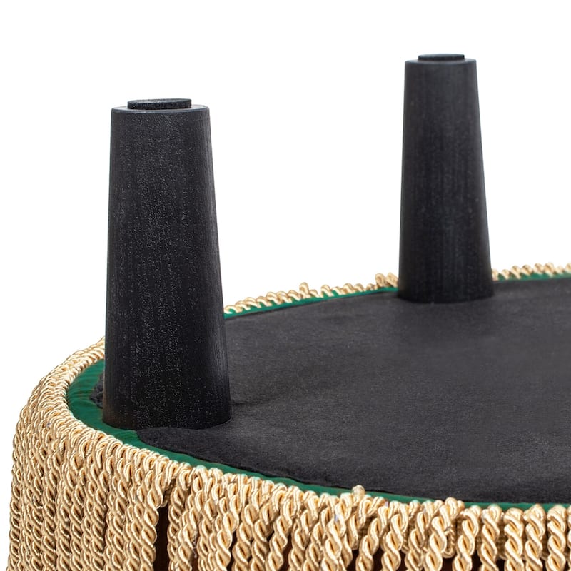 Yolanda 24" Upholstered Round Accent Ottoman