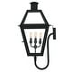 preview thumbnail 4 of 5, Rue De Royal 4-Light Earth Black Outdoor Wall Lantern