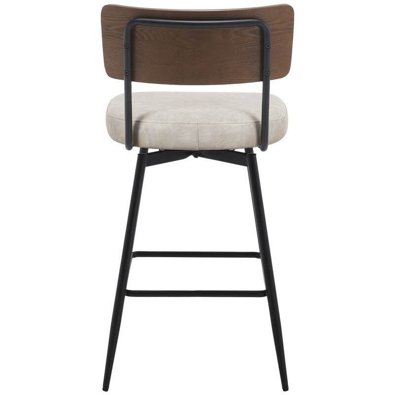 26"/ 29" Faux Leather Swivel Counter/ Bar Stools Set of 2/3