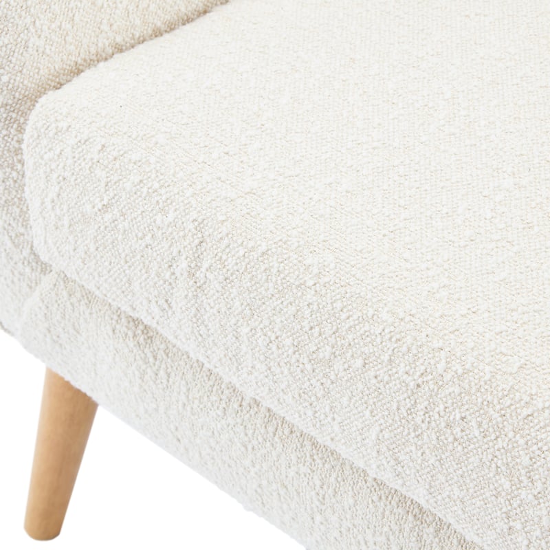 Almond 29.5" Button Tufted Accent Chair