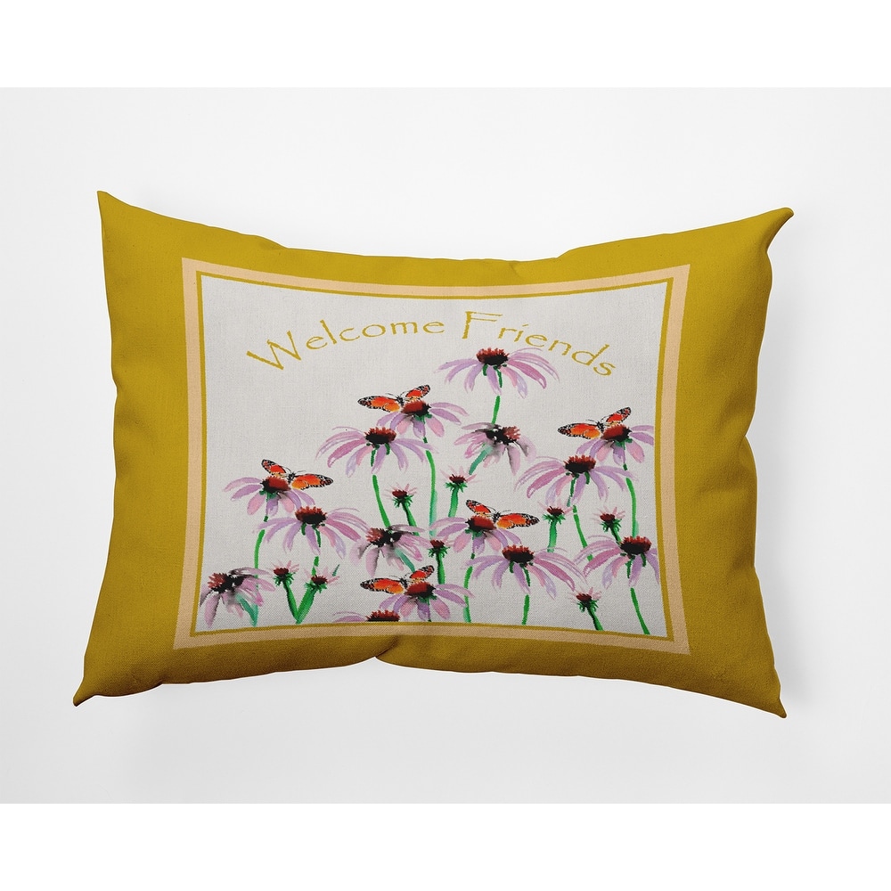 Welcome Friends Decorative Throw Pillow