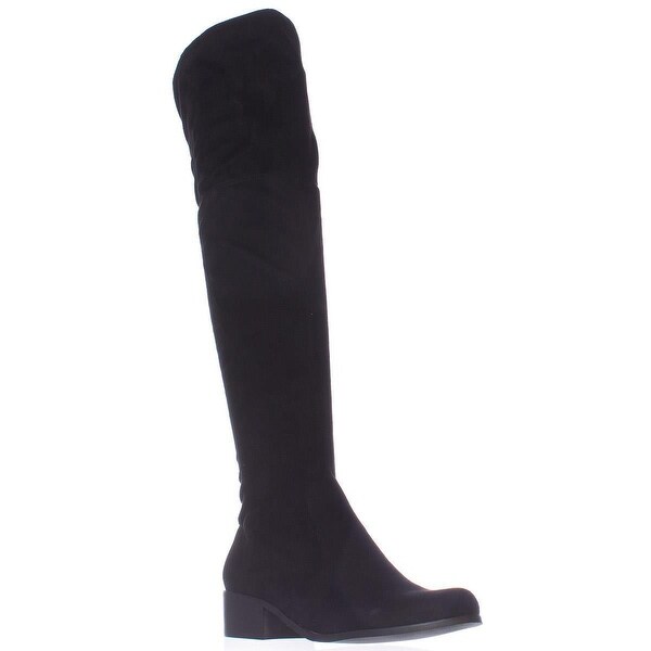 Charles by Charles David Gunter Over The Knee Back Bow Boots, Black
