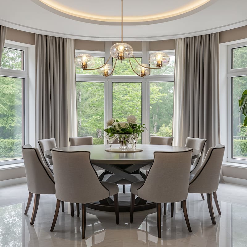 Modern Glam Gold 5-Light Wheel Chandelier Globe Colored Glass Lighting for Dining Living Room - W41.5" x H12"