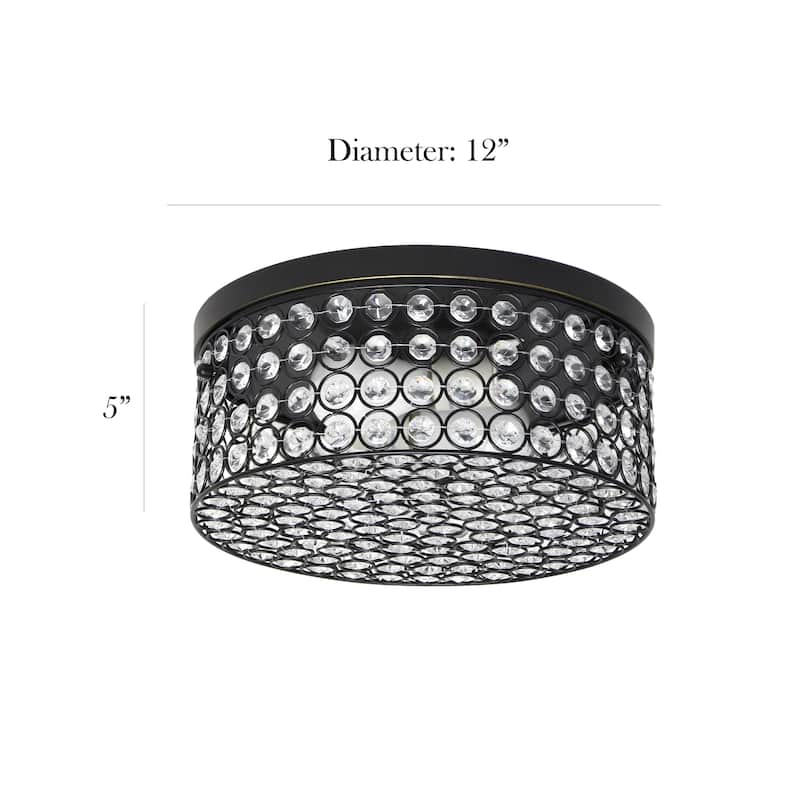 12" Elipse Round Flushmount - 12 x 12 x 5 in - 12 x 12 x 5 (L x W x H)