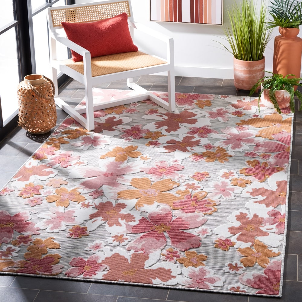 SAFAVIEH Cabana Evtimiya Indoor/ Outdoor Waterproof Transitional Rug