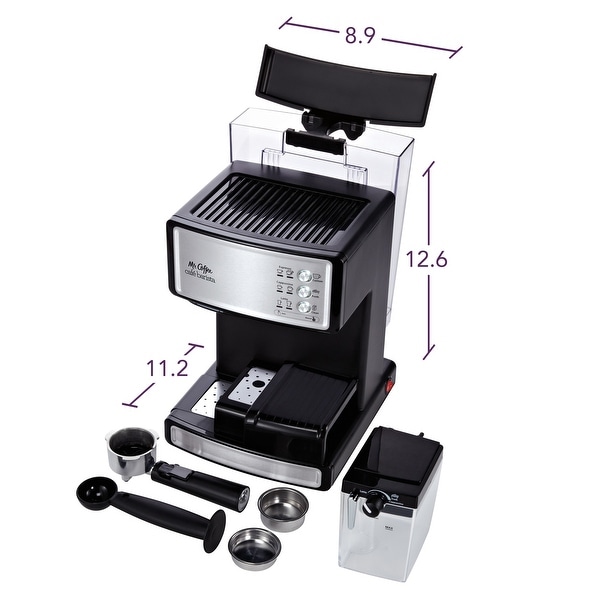 Mr. Coffee Cafe Barista Stainless Steel Espresso Machine - Bed