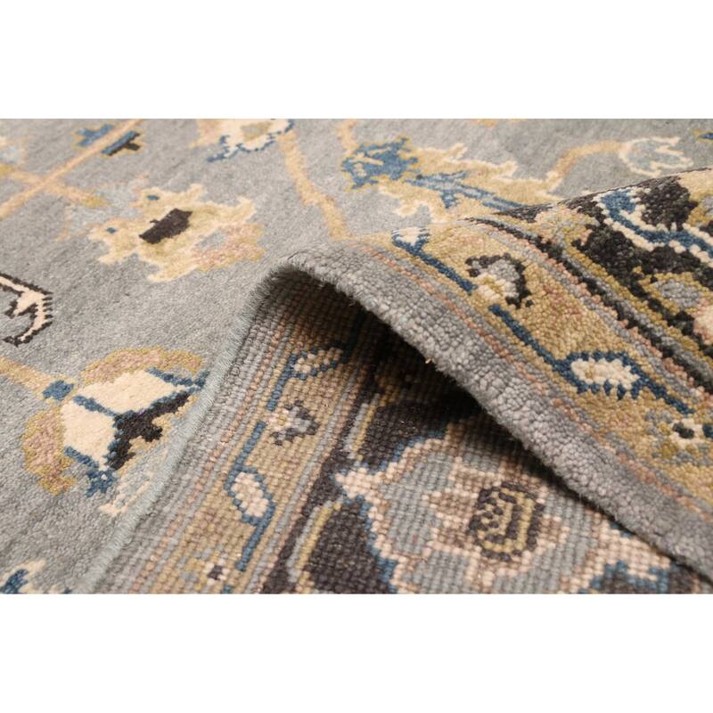 ECARPETGALLERY Hand-knotted Finest Agra Jaipur Grey Wool Rug - 7'9 x 9'7