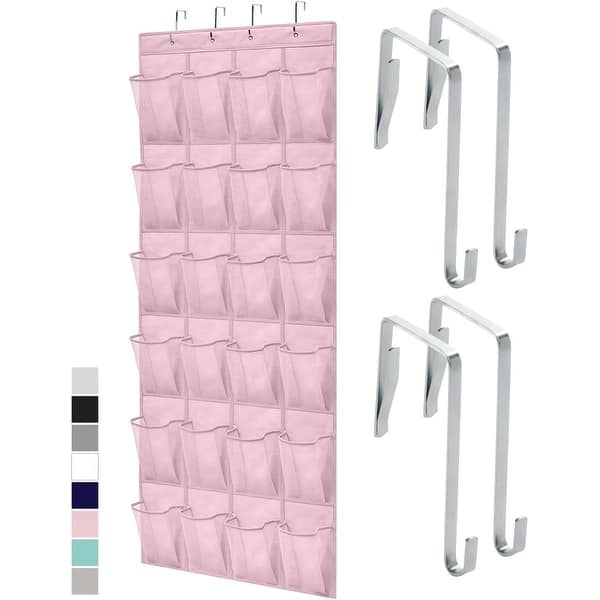 Slip Resistant Breathable Space Saving Mesh 24 Pocket Shoe Organizer | Overstock.com Shopping - The Best Deals on Closet Storage | 43454842