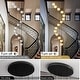 preview thumbnail 10 of 19, KAYLA Luxury 14-Light Alabaster Globe Chandelier in Vintage Copper Finish, Grand Pendant Light for Stairwells or Foyers - 138in