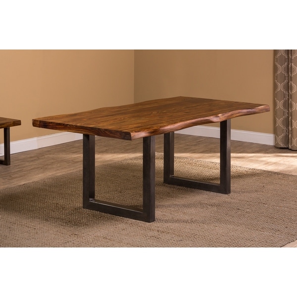 Hillsdale Furniture Emerson Natural Sheesham Dining Table - 80"W x 39"L x 30"H. Opens flyout.
