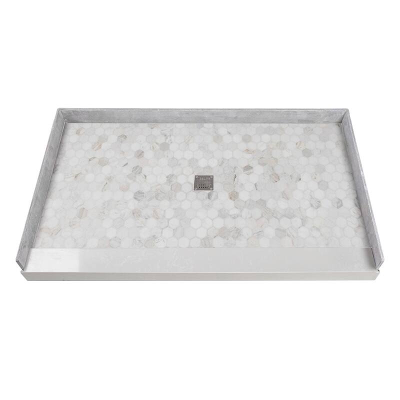 Transolid FPT6036C Pre-Tiled 60" x 36-1/4" Rectangular Shower Base