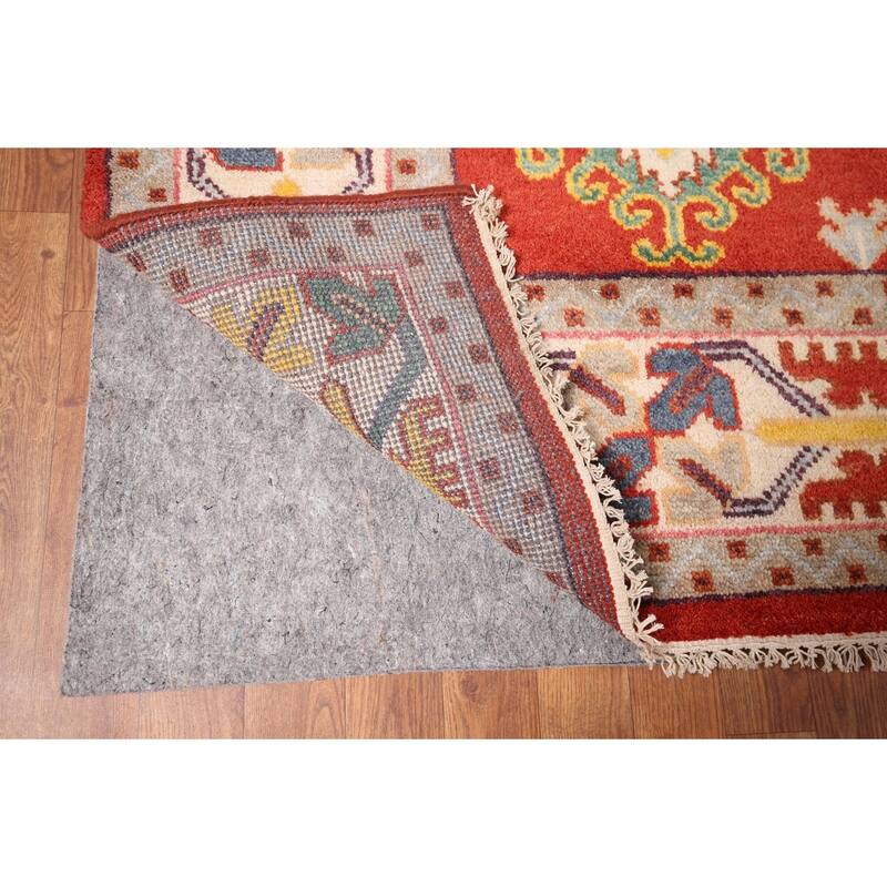 Heriz Serapi Indian Area Rug Handmade Geometric Wool Carpet - 8'10" x 11'9"