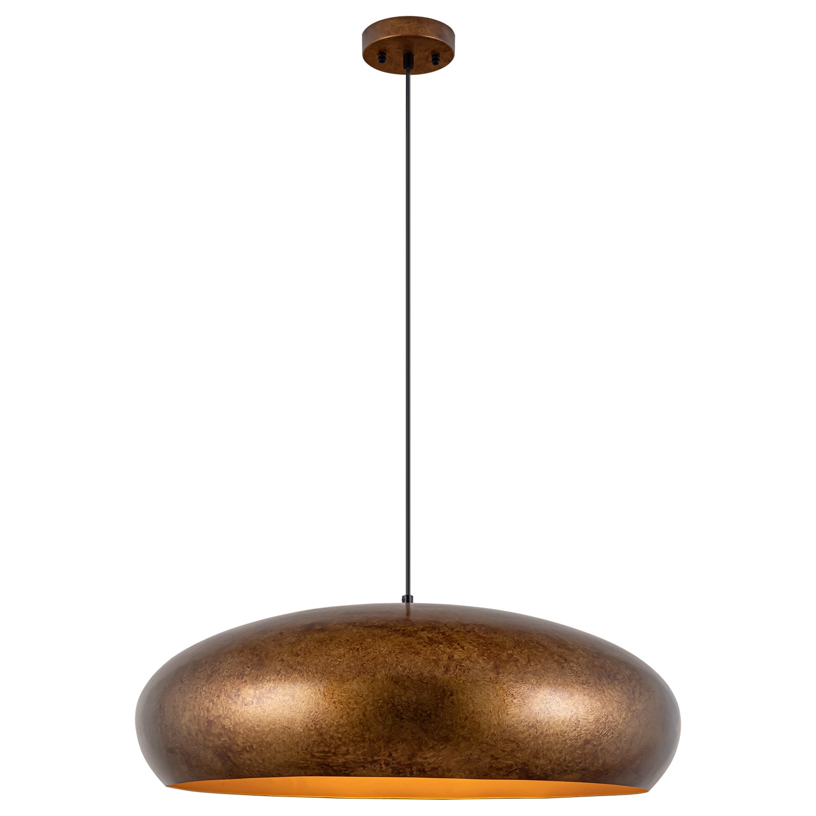 Gold bowl pendant light hot sale