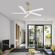 preview thumbnail 1 of 50, WINGBO 64 Inch DC Motor Indoor Ceiling Fan without Lights - N/A