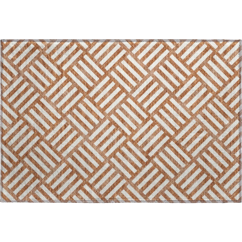 Premium Washable Super Soft Contemporary Mosaic Mayfield Rug