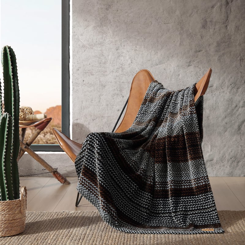 Wrangler Printed Ultra Soft Plush Fleece Throw Blanket