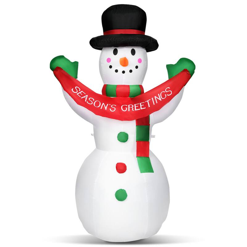 Gymax 6ft Christmas Inflatable Snowman Holiday Decoration w/ Internal - See Details