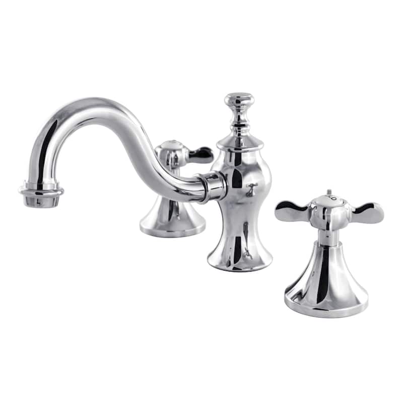 Essex Widespread Bathroom Faucet with Brass Pop-Up in Polished Chrome
