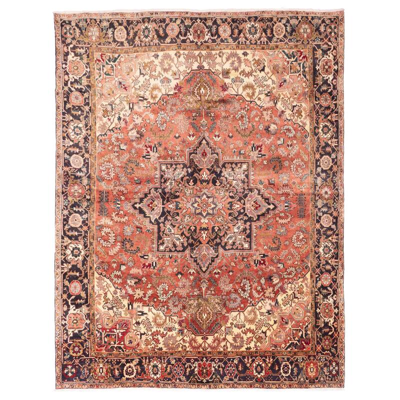 ECARPETGALLERY Hand-knotted Sarabi Dark Copper Wool Rug - 9'7 x 12'2