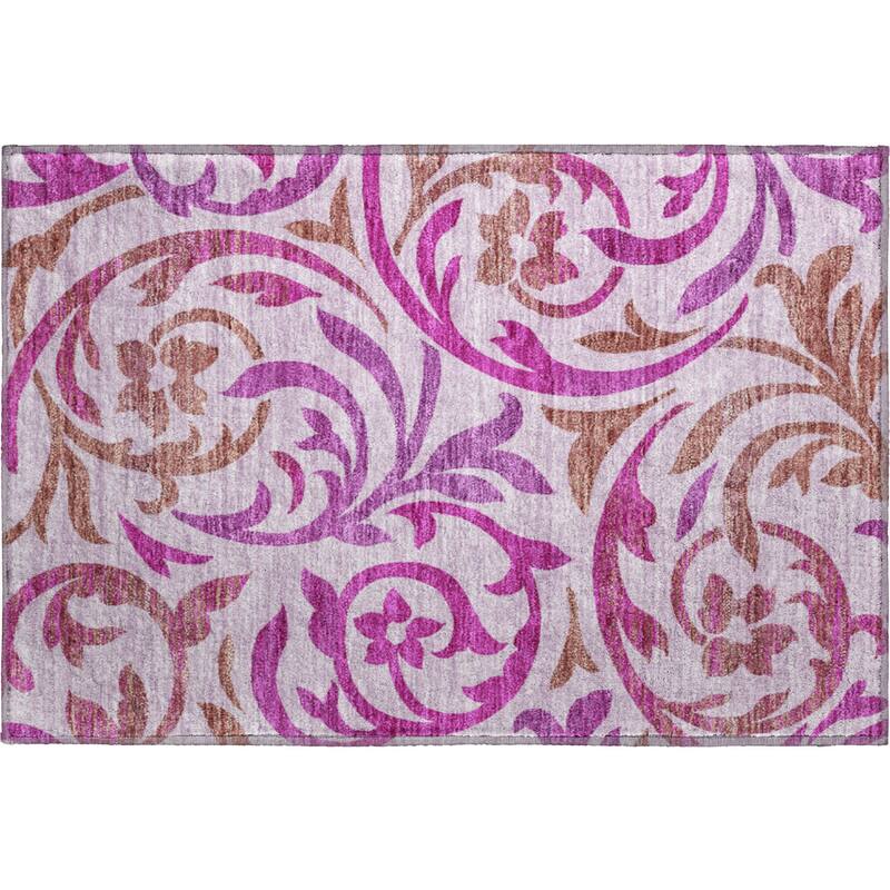 Premium Washable Super Soft Contempory Scroll Mayfield Rug