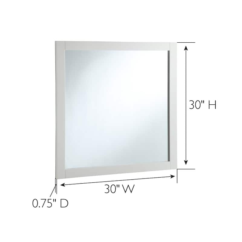 Design House Transitional Shorewood 30-Inch Wall Mounted Mirror