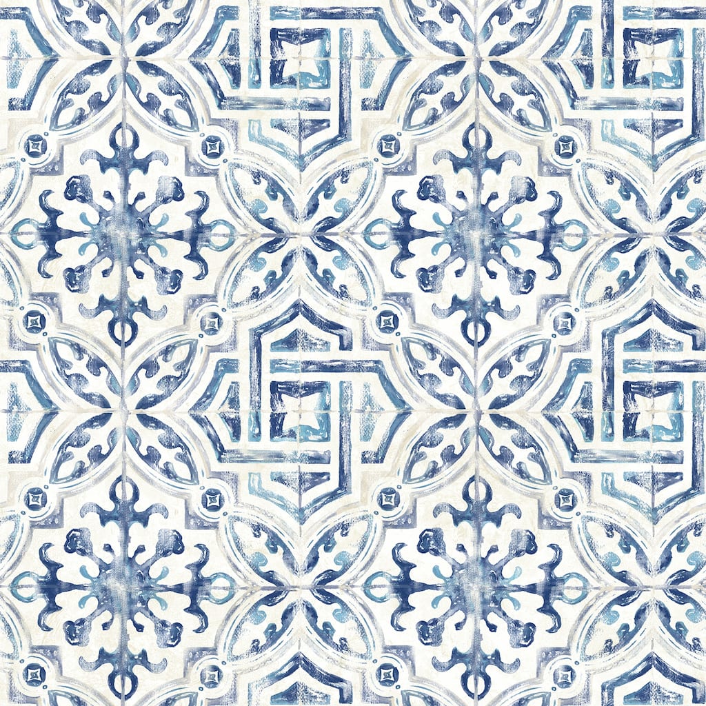 Tiles Eureka Sonoma Charcoal Spanish Tile 33' L X 20.5" W Wallpaper Roll