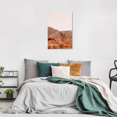 Wynwood Studio Canvas Floral and Botanical Warm Color Grassland II Brown and Rustic Wall Art Canvas Print