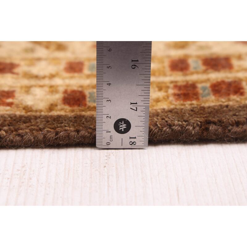 ECARPETGALLERY Hand-knotted Jamshidpour Dark Brown Wool Rug - 3'8 x 5'10