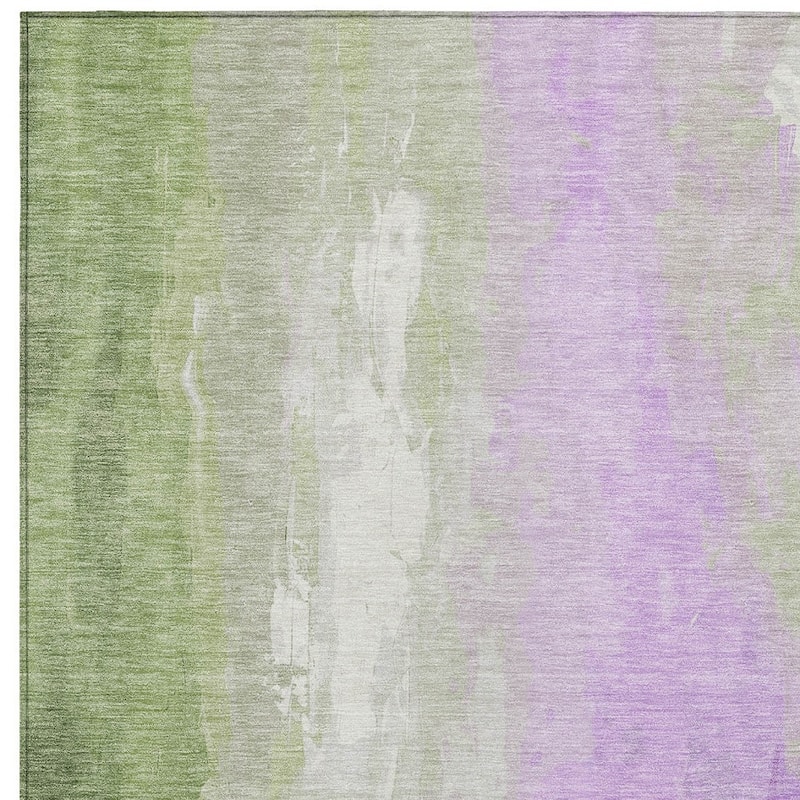 HomeRoots Abstract Transitional Rectangle Outdoor Rug