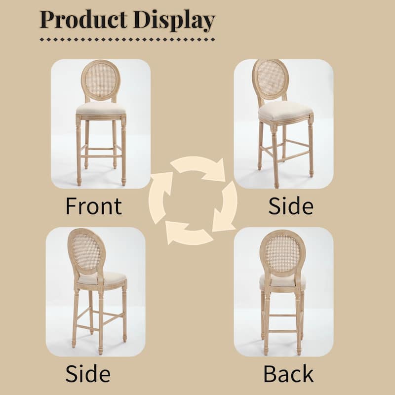 Upholstered Counter Height Chairs Side Chairs Set of 2