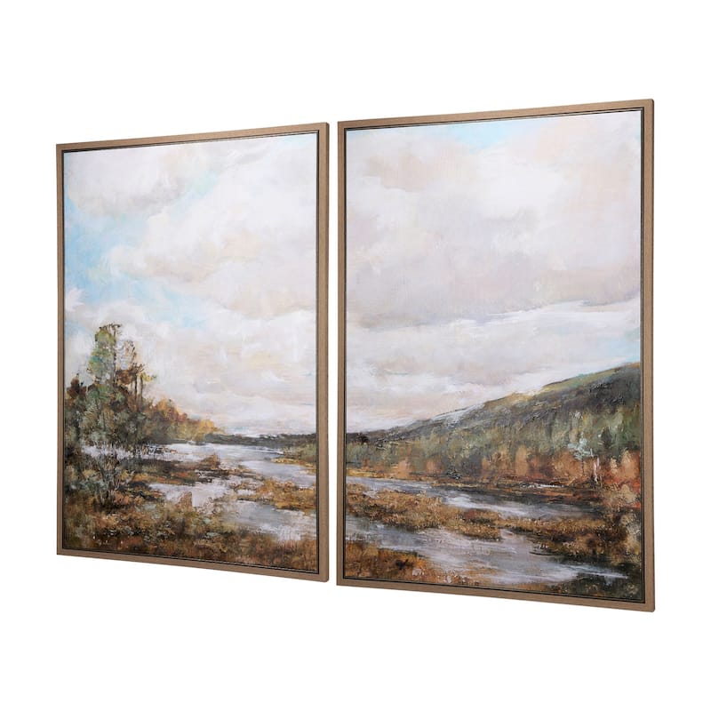 River Valley (Set of 2) (43 x 63) Framed Canvas Art Print